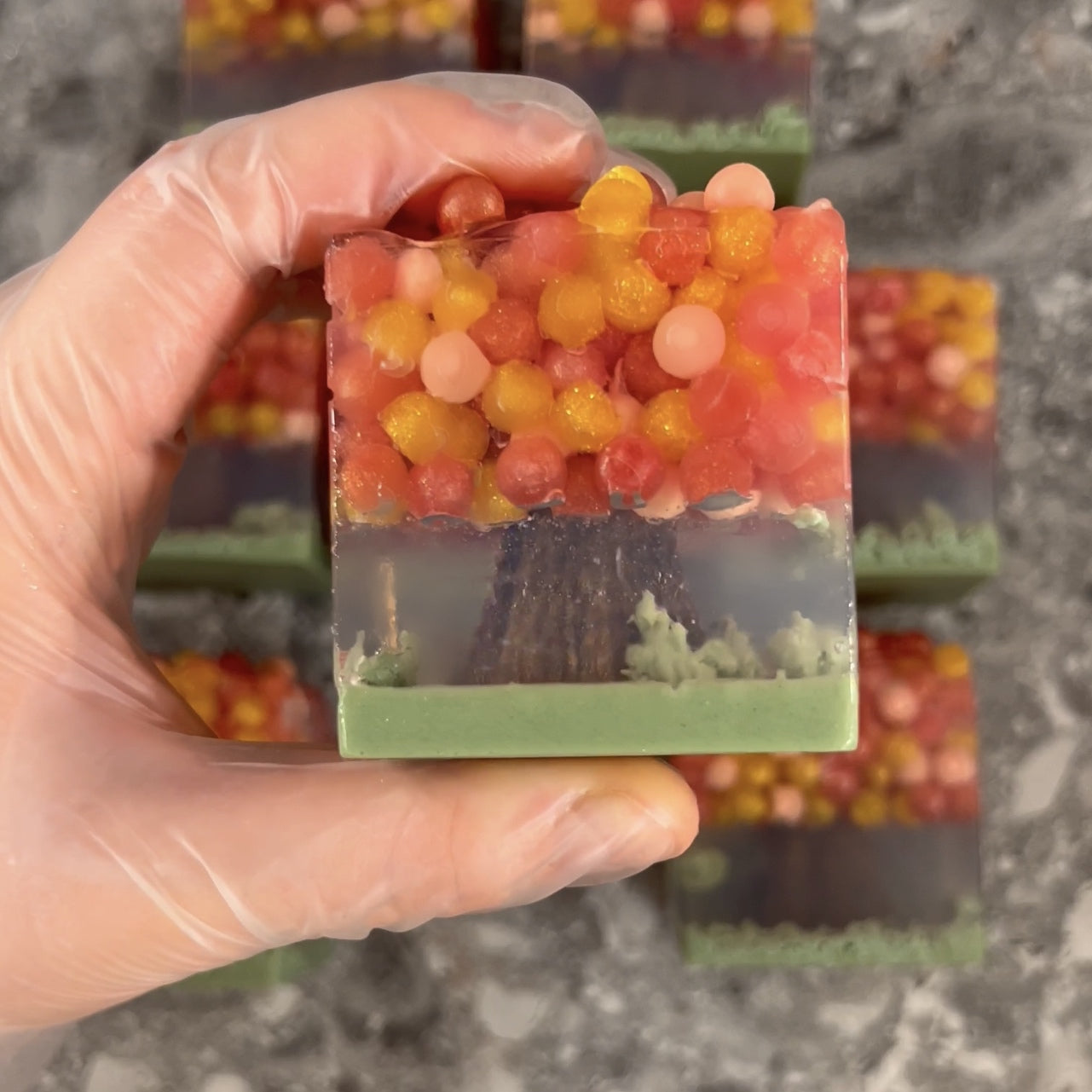 Autumn tree - Gentle glycerin soap