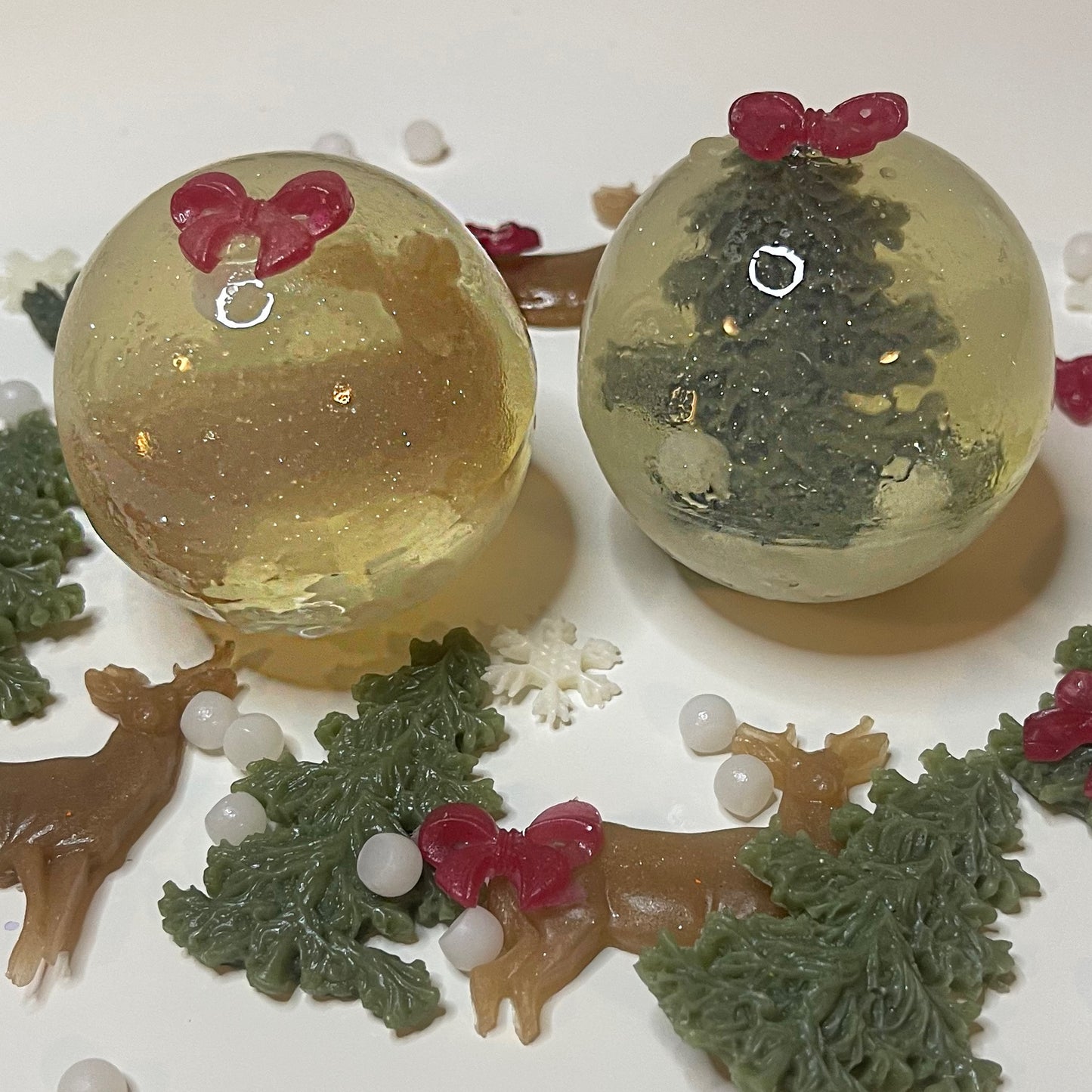 Snow globe - ornament soap