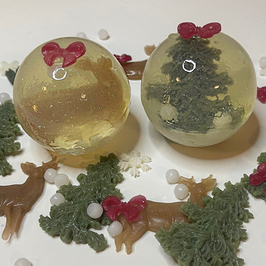 Snow globe - ornament soap